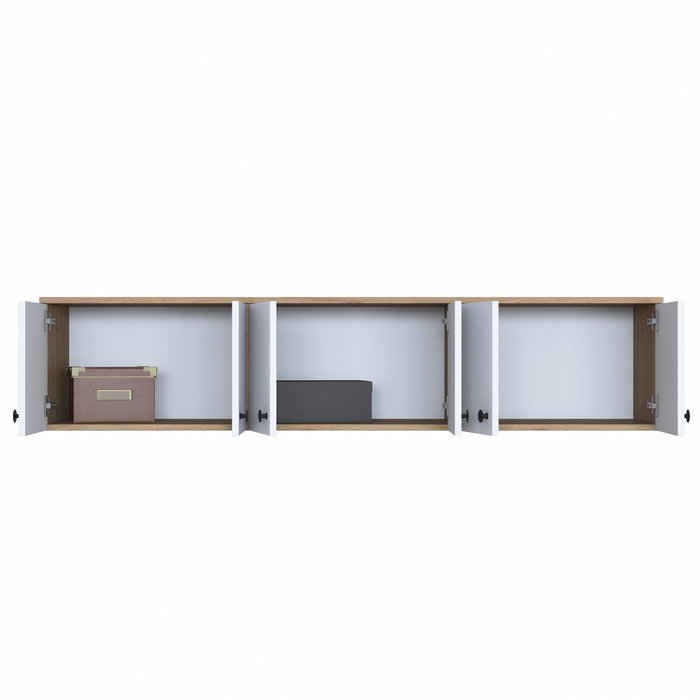 Hanah Home Armario Multiusos EA103 - 2387 Nogal y Blanco Hanah Home Armario Multiusos EA103 - 2387 Nogal y Blanco